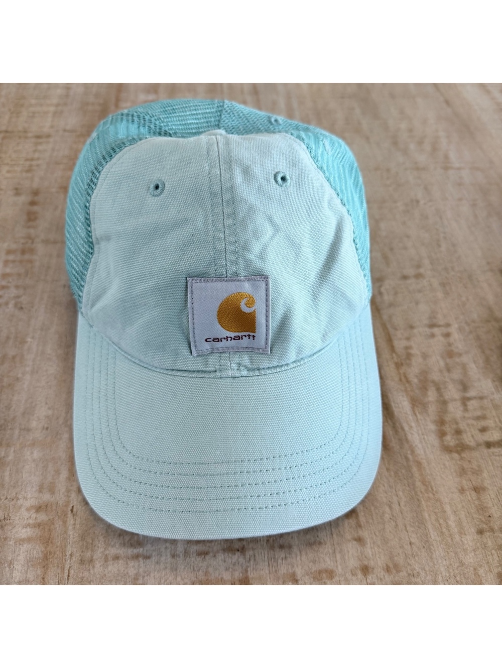 Carhartt Women’s Canvas Mesh Back Trucker Hat Aqua Mint Snapback AH0286 OS